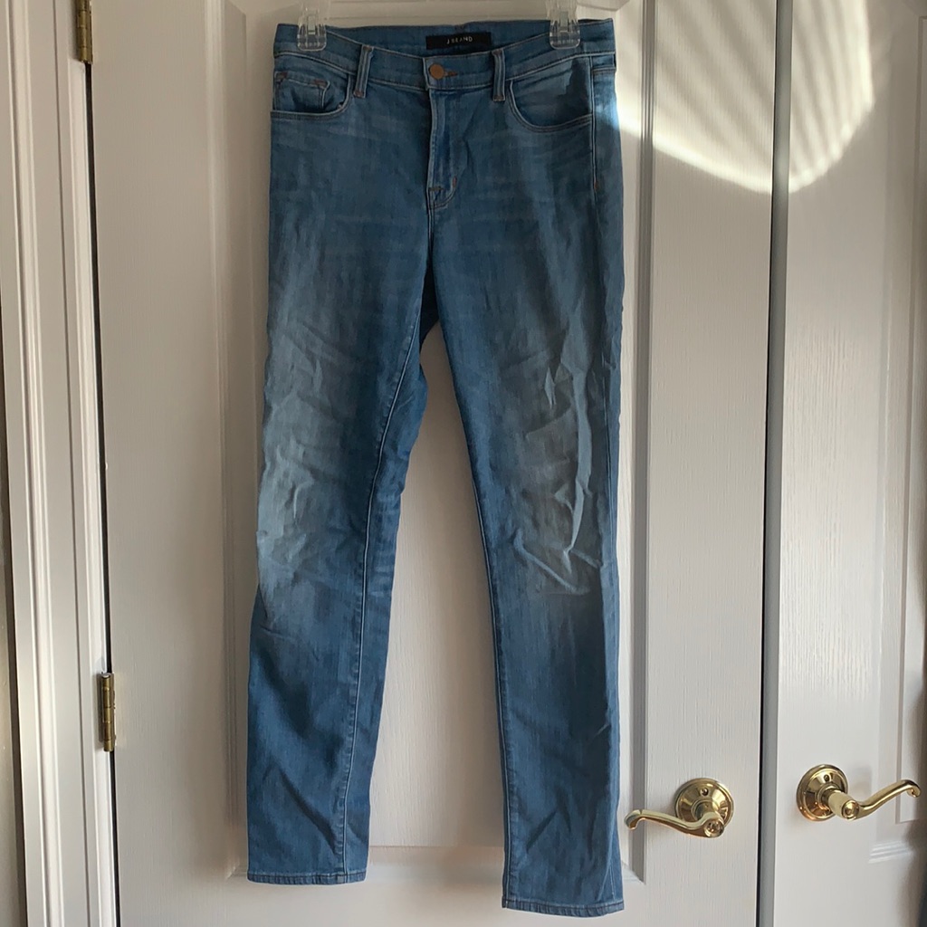 J Brand Mid Rise Skinny Jeans In Vestige